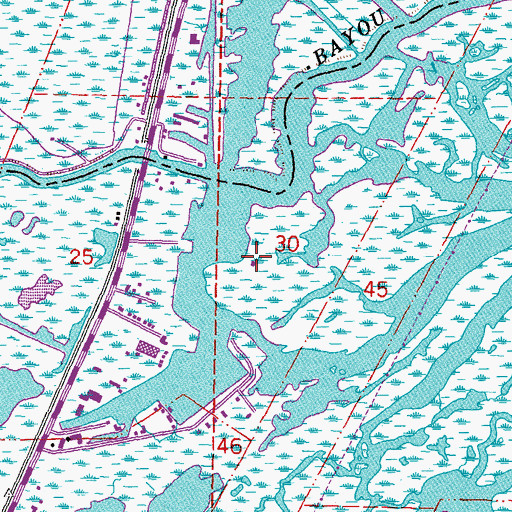 Topographic Map of WNOL-TV (New Orleans), LA