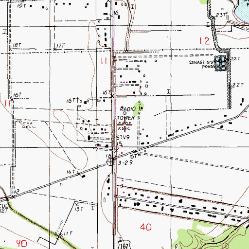 Topographic Map of KROF-AM (Abbeville), LA