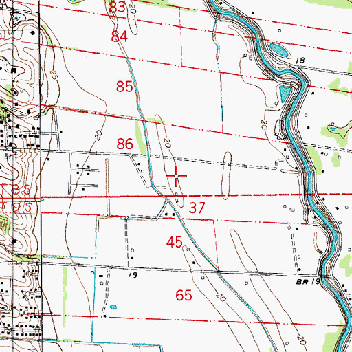 Topographic Map of KJCB-AM (Lafayette), LA