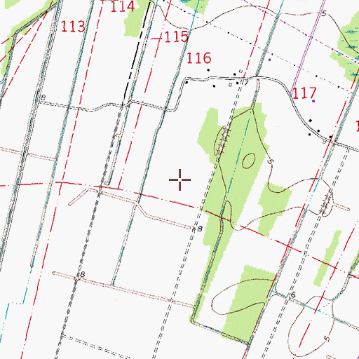 Topographic Map of KTIB-AM (Thibodaux), LA