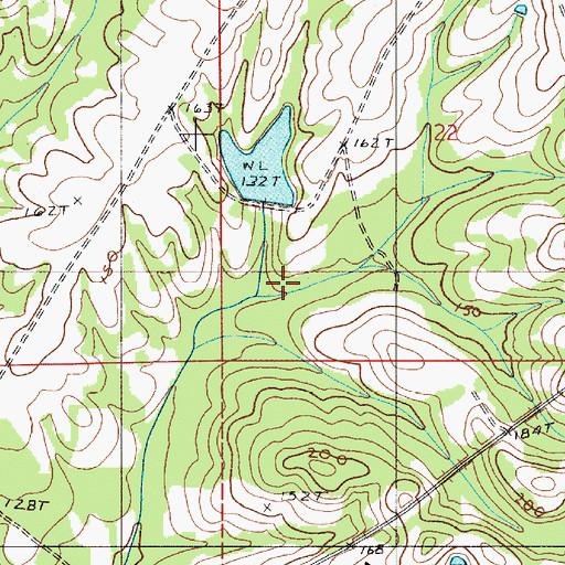 Topographic Map of US Steel Lake, AL