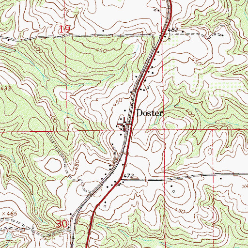 Topographic Map of Triumph Church, AL