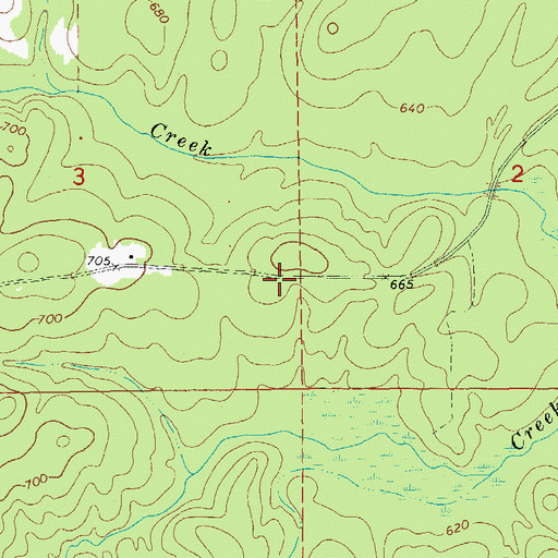 Topographic Map of Holstum Cemetery, AL