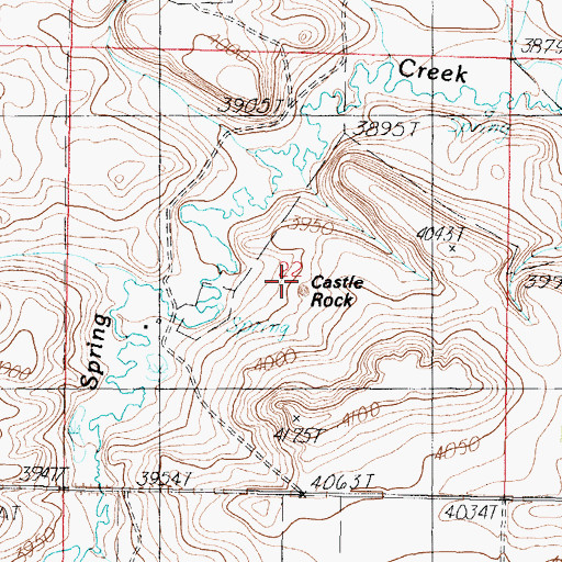 Topographic Map of 28N05W22CA__01 Well, MT