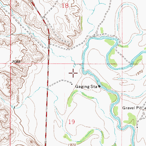Topographic Map of 28N51E19AB__01 Well, MT