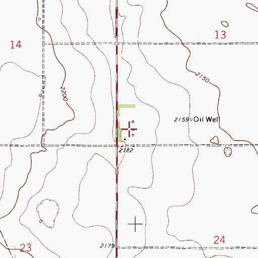Topographic Map of 28N51E13CCCA02 Well, MT
