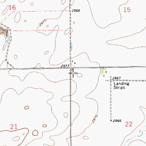 Topographic Map of 28N09E22BBBB01 Well, MT
