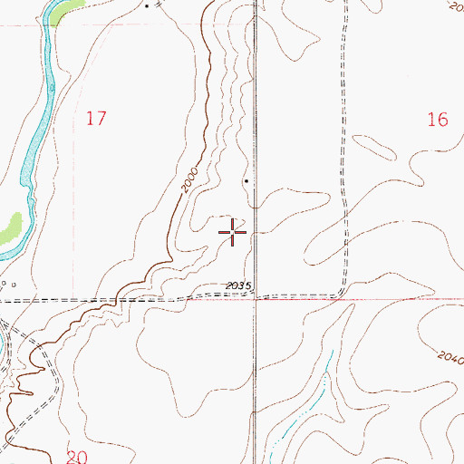 Topographic Map of 28N51E17DADA01 Well, MT