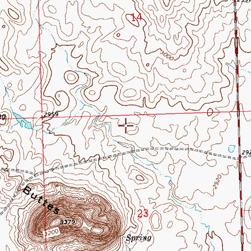 Topographic Map of 28N23E23BAA_01 Well, MT