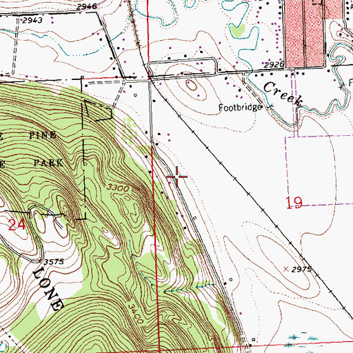 Topographic Map of 28N21W19BC__02 Well, MT