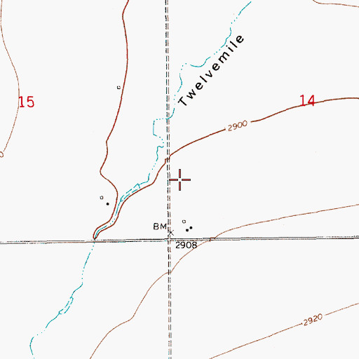 Topographic Map of 28N10E14CC__01 Well, MT