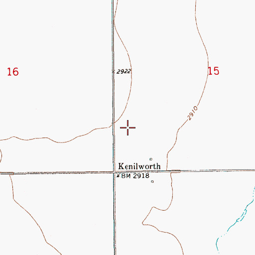 Topographic Map of 28N10E15CC__01 Well, MT