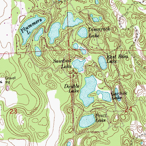 Topographic Map of 28N20W14ACDA01 Well, MT