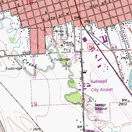 Topographic Map of 28N21W19AA__01 Well, MT
