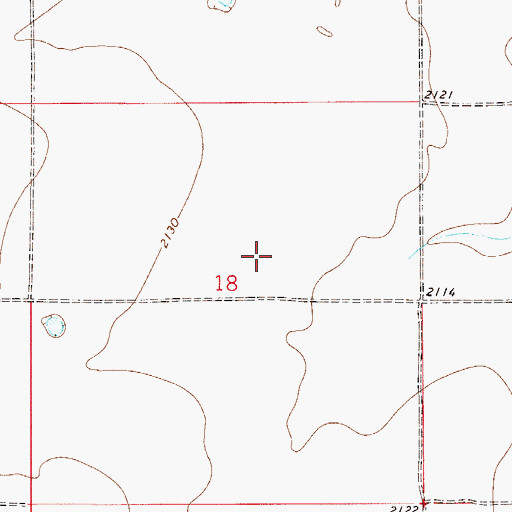 Topographic Map of 28N52E18AC__01 Well, MT