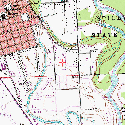 Topographic Map of 28N21W17DD__01 Well, MT