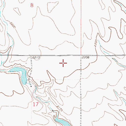 Topographic Map of 28N49E17AA__02 Well, MT