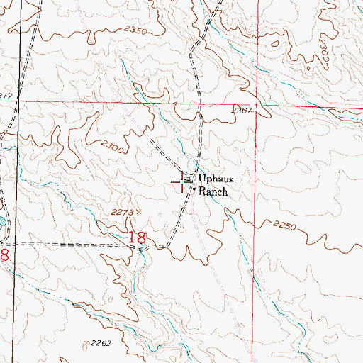 Topographic Map of 28N38E18ADBB01 Well, MT