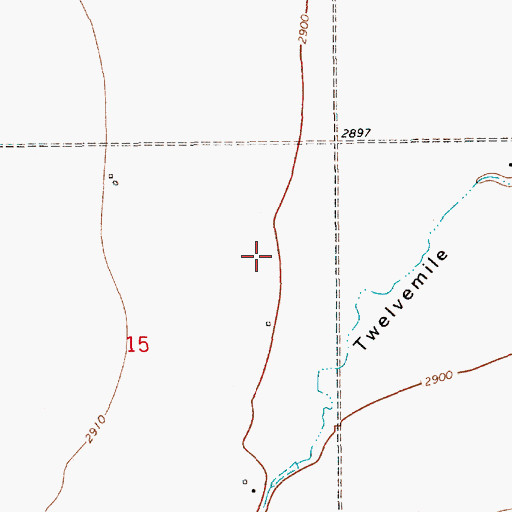 Topographic Map of 28N10E15AD__01 Well, MT