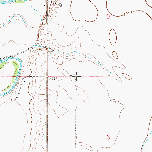 Topographic Map of 28N51E09CCDD01 Well, MT