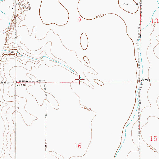 Topographic Map of 28N51E09DCCC01 Well, MT