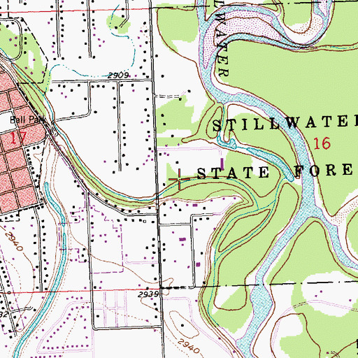 Topographic Map of 28N21W16CB__01 Well, MT
