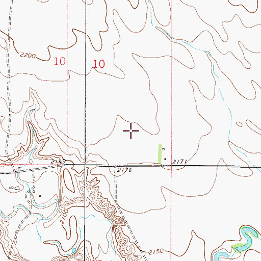 Topographic Map of 28N49E10DD__01 Well, MT