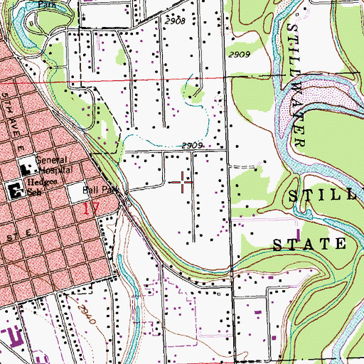 Topographic Map of 28N21W17AD__01 Well, MT