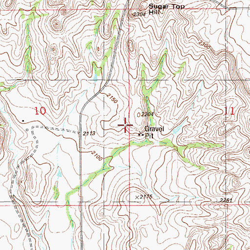 Topographic Map of 28N56E11CB__01 Well, MT