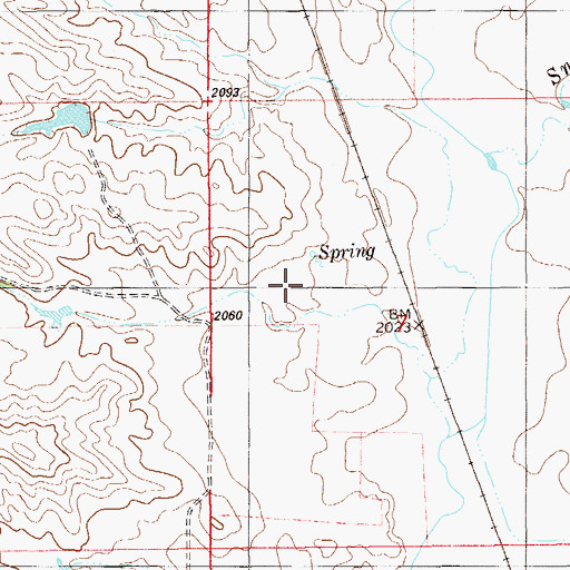 Topographic Map of 28N58E07BC__01 Well, MT