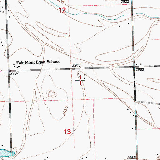 Topographic Map of 28N21W13AB__01 Well, MT