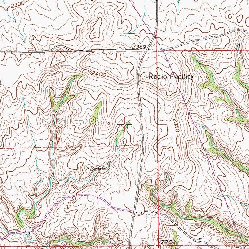 Topographic Map of 28N56E07ADCA01 Well, MT