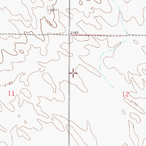 Topographic Map of 28N49E12BC__01 Well, MT