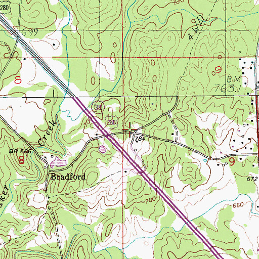 Topographic Map of Kellyton Church, AL