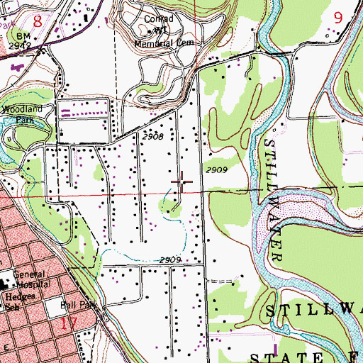 Topographic Map of 28N21W08DDDD01 Well, MT