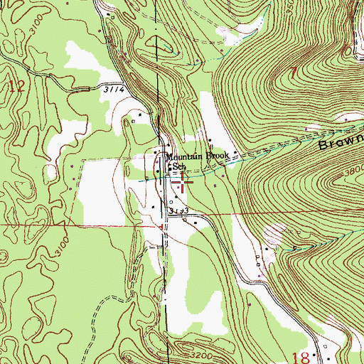 Topographic Map of 28N19W07CC__01 Well, MT