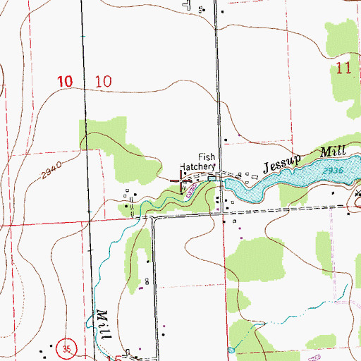 Topographic Map of 28N20W10DD__01 Well, MT