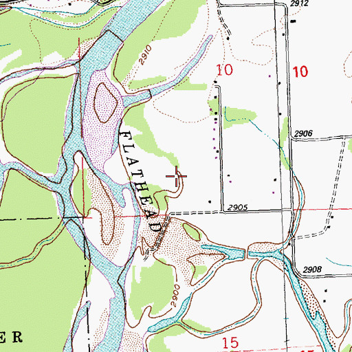 Topographic Map of 28N21W10CD__01 Well, MT