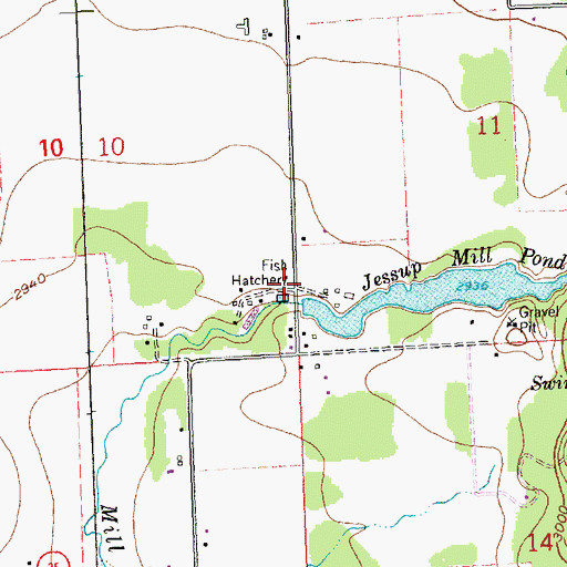 Topographic Map of 28N20W11CCBC01 Well, MT