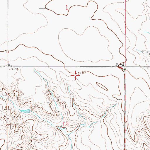 Topographic Map of 28N50E12AB__01 Well, MT