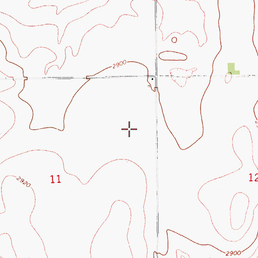 Topographic Map of 28N12E11AA__01 Well, MT