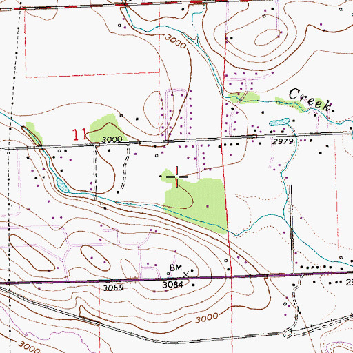 Topographic Map of 28N22W11DA__02 Well, MT
