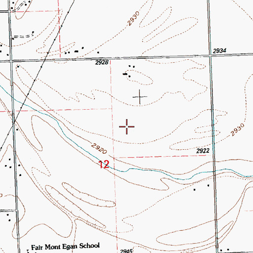 Topographic Map of 28N21W12AC__01 Well, MT