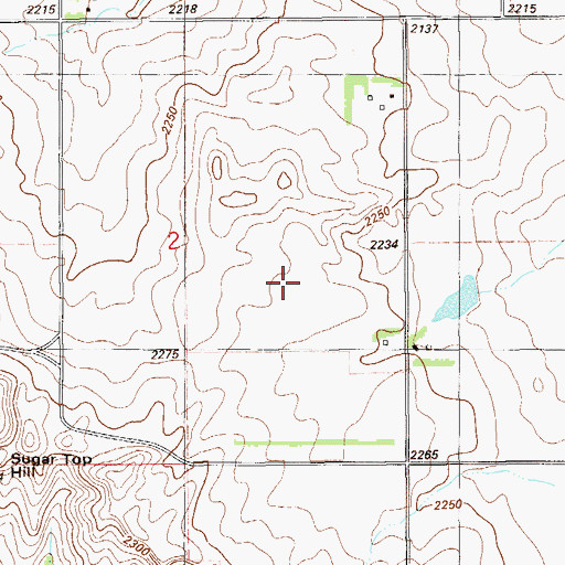Topographic Map of 28N56E02DA__01 Well, MT