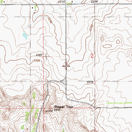 Topographic Map of 28N56E02CA__02 Well, MT