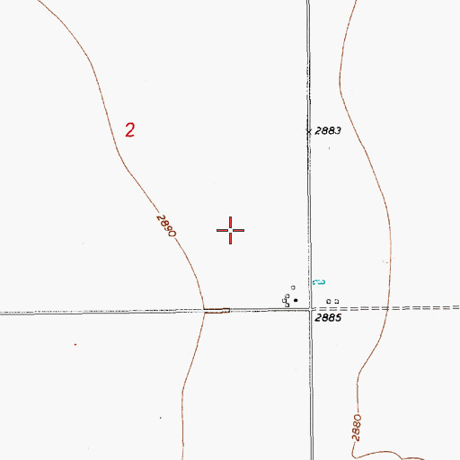 Topographic Map of 28N10E02DD__01 Well, MT