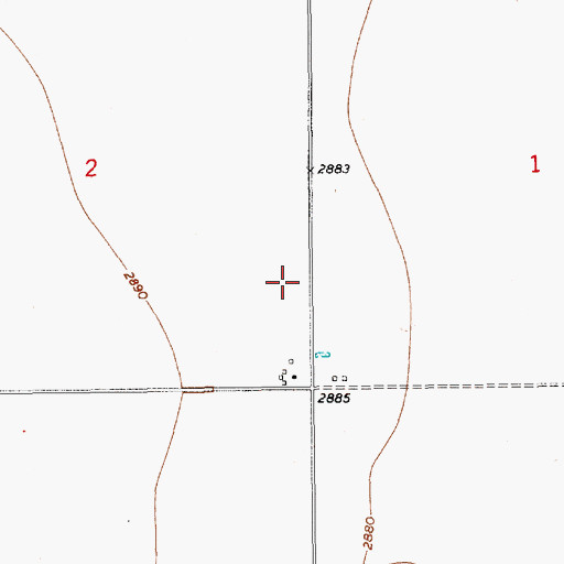 Topographic Map of 28N10E02DDDB01 Well, MT