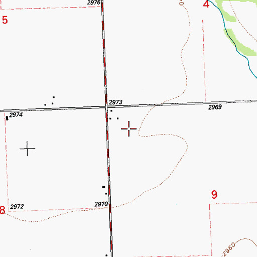 Topographic Map of 28N20W09BB__01 Well, MT