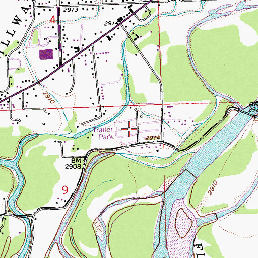 Topographic Map of 28N21W09AA__01 Well, MT