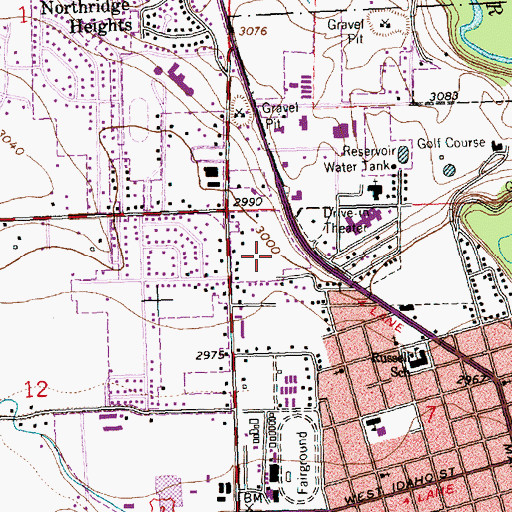Topographic Map of 28N21W07BB__01 Well, MT